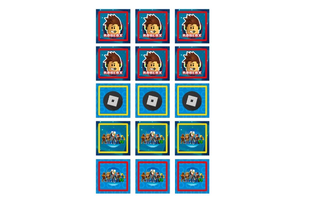 Διακοσμητικά Cupcake Toppers Roblox (12/pk)